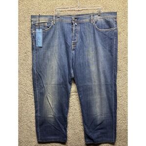 Belvest B5 Pockets Button Fly Straight Blue Lighter-Weight Denim Jeans 48x30 NWT